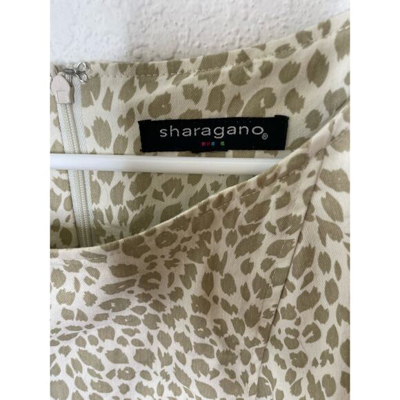 Sharagano White Neutral Sheath Dress Womens size medium - Picture 2 of 6